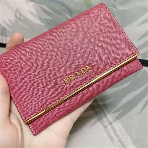 prada 銀 包 女|prada wallet.